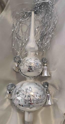 Christbaumspitze Winterzauber - mit Glöckchen und Buschel von Jingle...