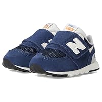 New Balance Hook and Loop 574 V1 New-b Sneakers for Kids, Nb Navy/Blast Red, 20.0 cm