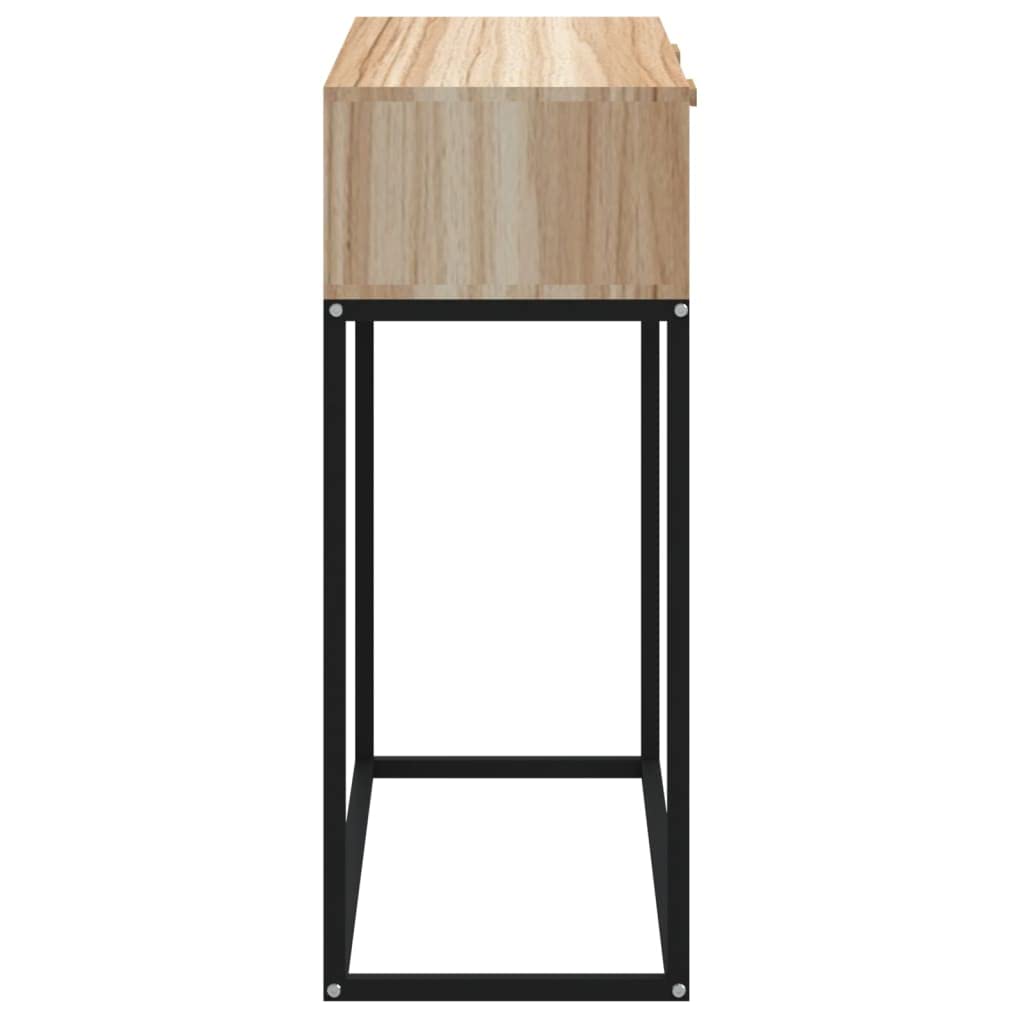 vidaXL Stolik konsolowy, 80x30x75 cm, materiał drewnopochodny i żelazo, konsola, stoliczek do przedpokoju, nowoczesny stolik, stolik do przedpokoju