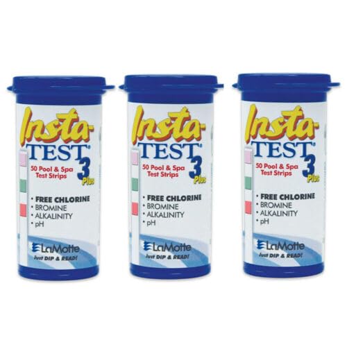 Replacement for fits Lamotte 3 Pack Insta-Test 3-Way Pool and Spa Test Strip Chlorine Bromine pH Alk.