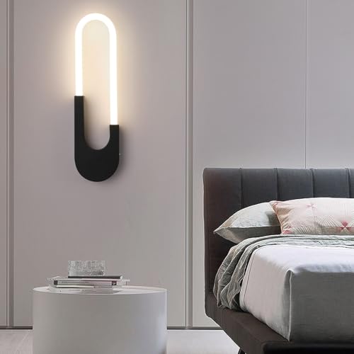 Apliques de pared LED modernos lámpara interior de líneas decorativas 40cm 7
