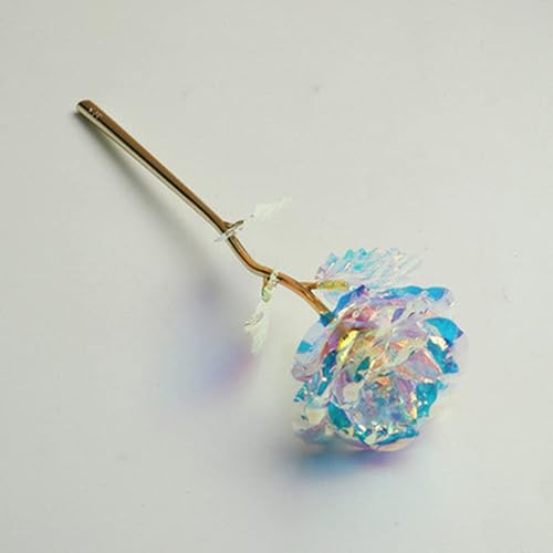 Miniatura 4 de 10 rosas chapadas en papel de aluminio, rosas artificiales de oro de 24 quilates, regalos para el día de la madre, día de San Valentín, cumpleaños,