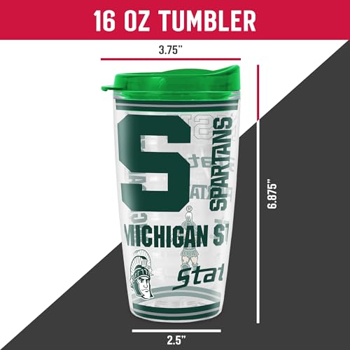 Image of Rico Industries NCAA College Double Wall Mayhem 16oz Or 20oz Tritan Tumbler W Lid