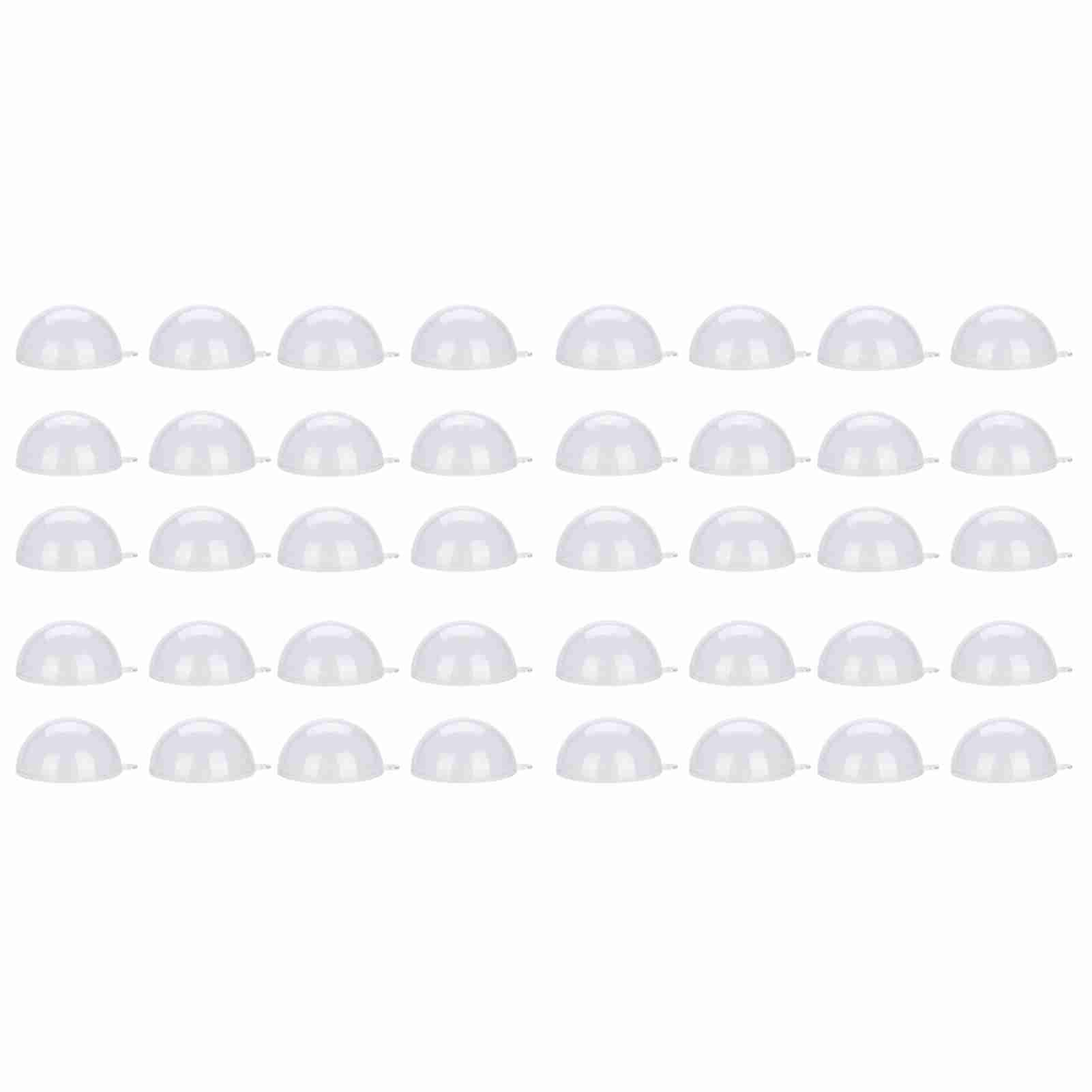 Boule plastique transparente 8cm (lot de 20) en PS pour décoration de Noël