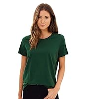TRENDS TOWER Women Half Sleeve Round Neck T-Shirt Green Color