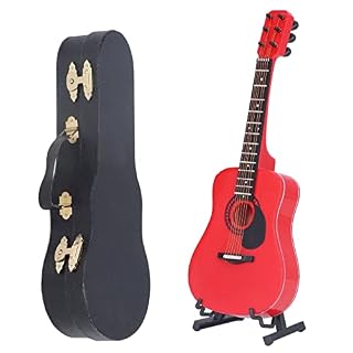 YEmirth Ornement de modèle de Guitare Miniature, modèle de Guitare Exquis extérieur Détails Fins Guitare Miniature… - Les Beatles, Paul McCartney, John Lennon, RIngo Starr, George Harrison
