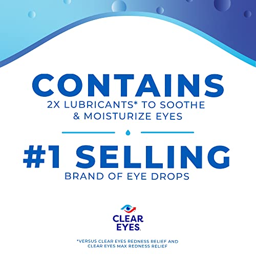 Clear Eyes Triple Relief Eye Drops, Relieves Redness & Calms Irritation, 0.5 Fl Oz #TOP1