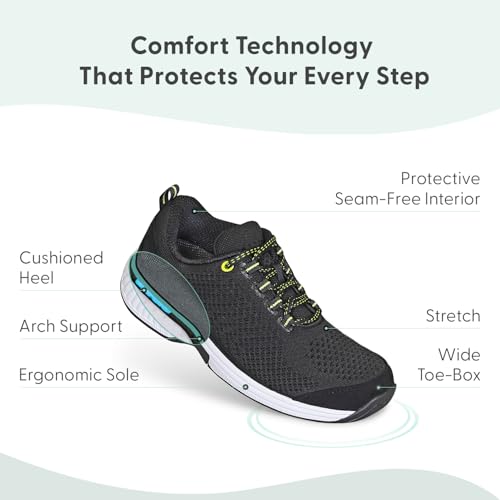 Orthofeet Women's Orthopedic Knit Coral Sneakers3