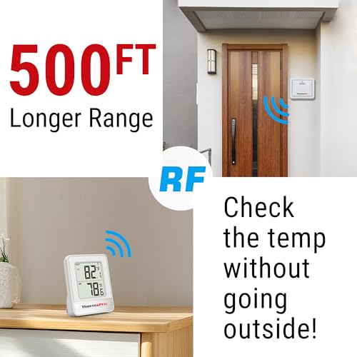 image for ThermoPro 500FT Indoor Outdoor Thermometer Wireless, Outdoor Thermomet