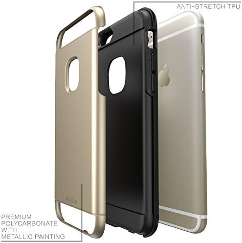 iPhone 6s Case, i-Blason Unity [Dual Layer] Apple iPhone 6 Case 4.7 Inch Cover [Ultra Slim] Armored Hybrid TPU Cover / Hard Outter Shell (Gold)