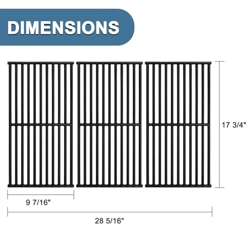 Image of Replacement Parts for Monument Grill 35633 41847NG 24367 24633 17842, A0212804 Cooking Grid for 35633 Monument Grill 4-Burner Gas Grill, Cast Iron Cooking Grids for Monument Grills 97888