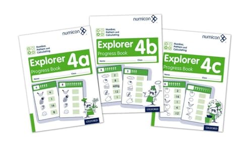 Numicon: Number, Pattern and Calculating 4 Explorer Progress Books ABC (Mixed pack)