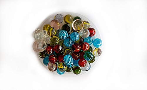 Sac de 100 billes multicolores en verre