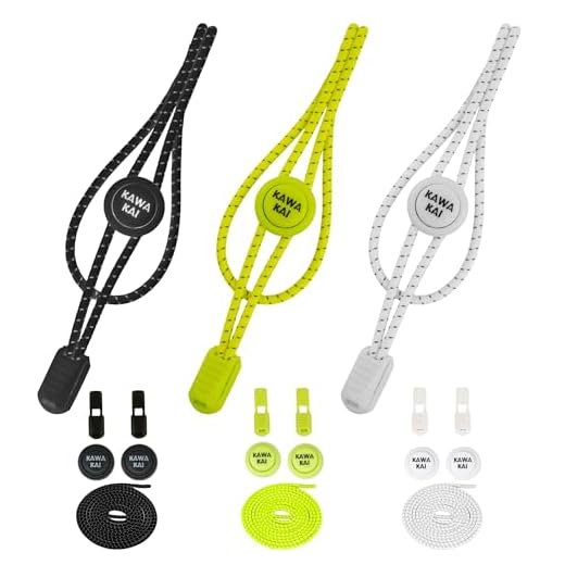 KAWAKAI®️ Cordones Elasticos - Cordones sin Atar - 3 pares de Cordones Elasticos Zapatillas Deporte - Cordones Perfectos para Triatlón y uso diario,ideales tanto para Niños como para Adultos