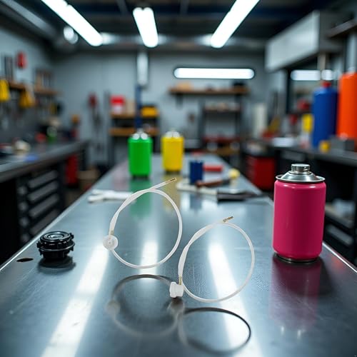 Image of 2Pcs Aerosol Nozzle w / 19.69in. 360 Degrees Extension Hose for Male Stem Spray Cans Fluid Auto Car Nozzle Film 4.5mm Extension H3C9 Paint Tools Equipment