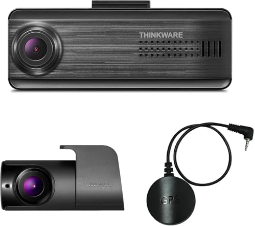THINKWARE F200 PRO Full HD 1080P, Compact Design, Wi-Fi, G-Sensor, Speed and Red Light Cam Alerts, Parking Mode (Front & Rear Camera, 32GB, Hardwiring)