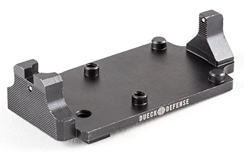 RBU Mount w/2 Dot Tritium Sight for Glock and The Docter Red Dot Sights, Burris Fastfire, Vortex Viper/Venom & More