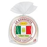 La Banderita® Family Pack | 6' Flour Tortillas | 20 Count 22.5oz. | 4 Pack Case.