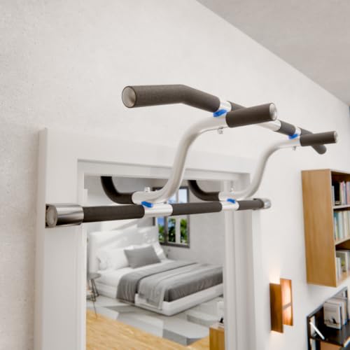 Image of Ultimate Body Press XL Doorway Pull Up bar with Elevated bar & Adjustable Width