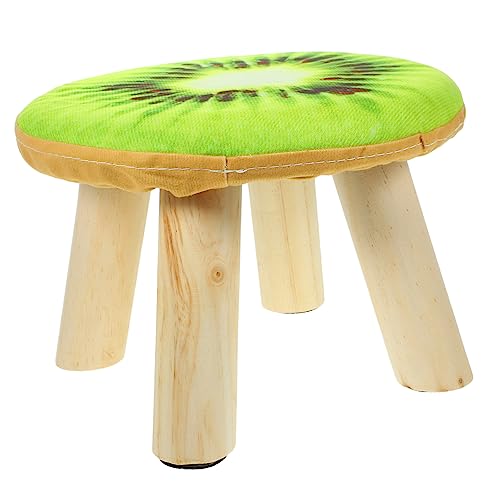 HOODANCOS Small Stool for Home Use Cute Round Design Lightweight Comfortable Low Stool for Changing Shoes Boys and Girls Room and Living Room Decor
