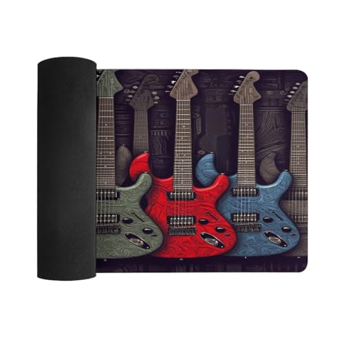 Guitar Pattern Desk Mat Fashion Large Mouse Mat miniatura 3