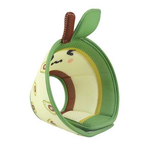 Ristyur Kattenkegelkraag - zachte donuthalsband met schattig dierenpatroon, hondenhals donut voor katten en honden, kattendonut, voorkomt bijten en stopt met likken van wond
