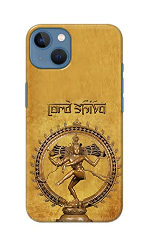 Image of PRINTFIDAA Lord Shiva As Nataraj Printed Designer Hard Case for Apple iPhone 13, A2633, A2482, A2631, A2634, A2635 Back Cover -(e) RPM1004