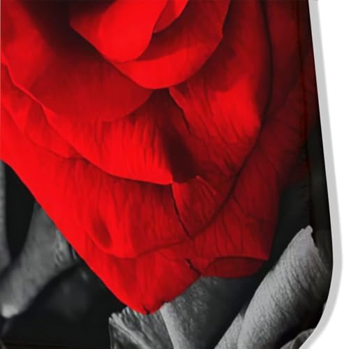 Tapete rojo decorativo rectangular 60x90 cm miniatura 5