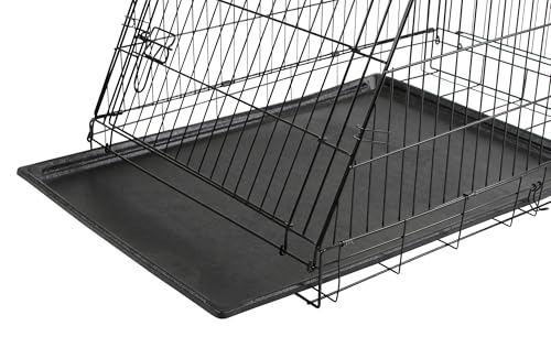 Transportín para perros en viajes y el hogar de malla negra Kerbl Pet 5
