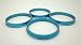 AccuWheel ACHR73-6606M Aluminum Wheel Hub Centric Rings (73.00mm OD to 66.06mm ID) - Pack of 4 Hubrings