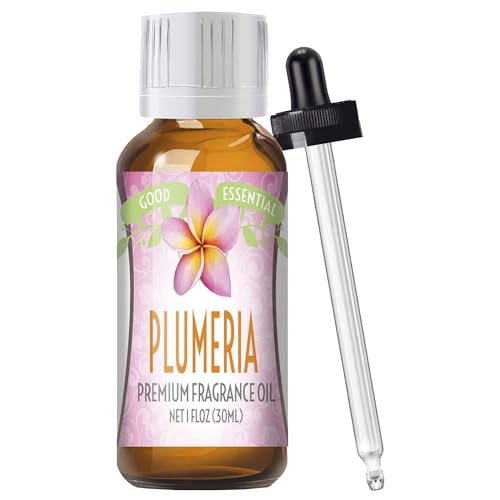 Good Essential Professional Plumeria Fragrance Oil (30 ml / 1 fl oz) for Diffusers, Candles, Soaps, Lotions & Perfume