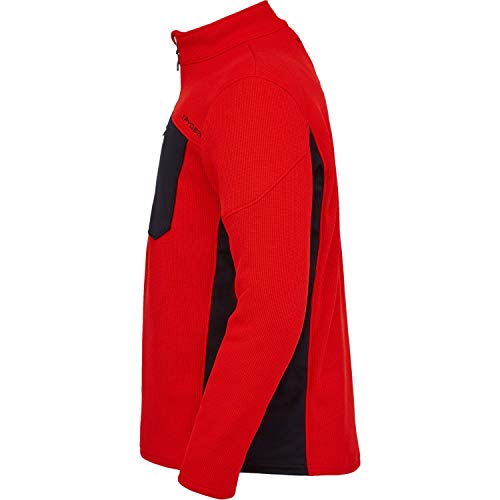 Image of Spyder Men's Bandit Hybrid 1 /2 Zip Fleece Ski Mid Layer Sweater Jacket