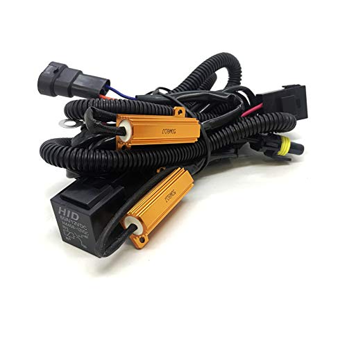Faisceau de relais HID 9006 anti-scintillement O-NEX 12V 55W avec résistance