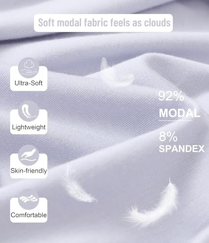 ANLIQI Modal Bikini Panties for Women Pack Soft Breathable Underwear String Bikini Low Rise Briefs Ladies Hipster Panty S-2XL (5C,M)