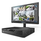 Amcrest NV4108E-A2 4K 8CH POE NVR POE Network Video Recorder - Supports up to 8 x 8MP/4K IP Cameras, Supports up to 10TB HDD (Not Included) with 24/7 Surveillance Video Monitor AM-LM22