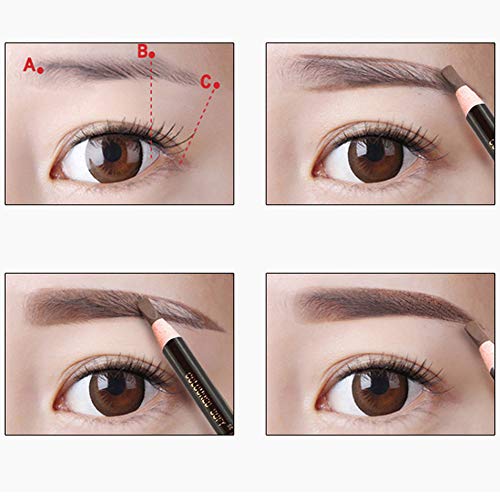 U-N Eyebrow Pencil Longlasting Waterproof Durable Automaric Liner Eyebrow 3 Colors To Choose (Gray) #TOP5