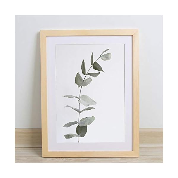 Kuinmpiond Bilderrahmen Fotorahmen Wechselrahmen Massivholz A3 Wand 29,7 × 42cm Holzfarbe