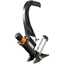 Freeman P50LSLW Lightweight Pneumatic 2-in-1 15.5-Gauge and 16-Gauge 2" Flooring Nailer/Stapler with Flooring Mallet and Interchangeable Base Plates