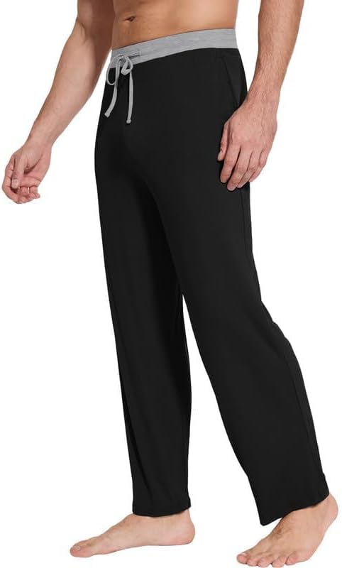 WiWi Viscose from Bamboo Mens Pajama Pants Soft Lounge Bottoms Sweatpants Sleep Pant Drawstring with Pockets S-XXL - Image 4
