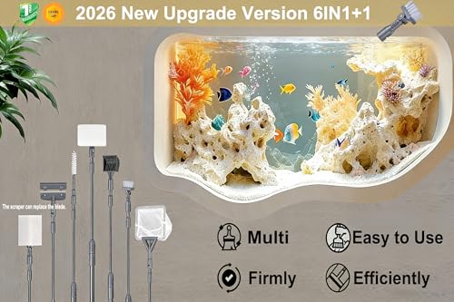 Image of Carefree Fish Aquarium Scraper Blades 10Pcs for 4IN1 6IN1 7IN1 9IN1 Cleaning Tools Long Handle Algae Cleaner