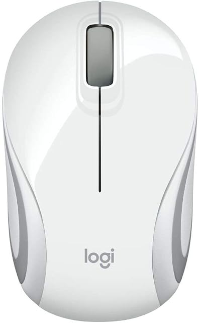 Logitech Wireless Mini Mouse M187, Niewielka Mysz, Która Mieści Się W Kieszeni, Pc/Mac - Biały,910-002735