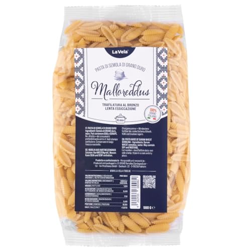 La Vela Malloreddus Pasta Bronzeformen 500g Traditionelle Nudel-Spezialität hergestellt in Sardinien