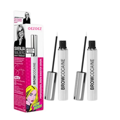 Browcocaine Professionelles Wimpern- und Brauen-Serum – Booster für volle, dichte Brauen sowie eine perfekt definierte Brauenform (2 Stück)