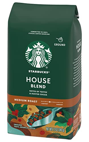 Image of Starbucks House Blend Medium Roast Ground Coffee 12 ounce Bags (Pack of 3)