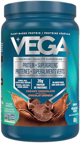 Vega Protein + Supergreens - 20g Plant-Based Pea Protein with Veg...