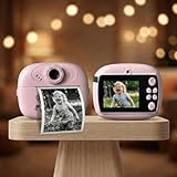 Instant Print Mini Camera for Kids & Adults | Inkless Thermal Printing | 2.4” Display | SD Card Support, Video, Games & Music