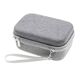 WGBOSMG Robuste Aufbewahrungsbox für Etikettendrucker Organizer, kompaktes Design mit weichem Innenfutter und Reißverschluss Etikettendrucker Etui