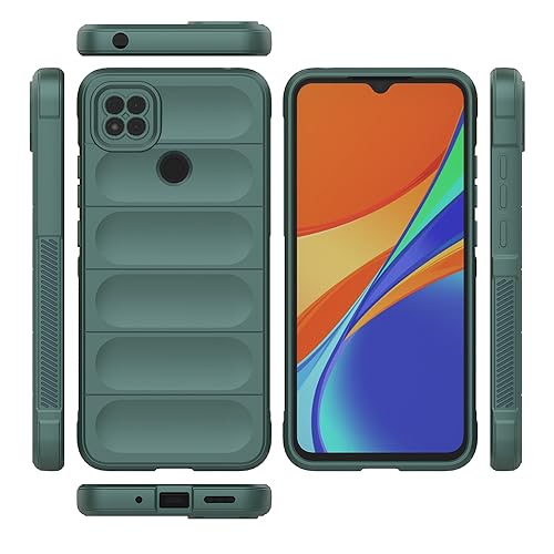 Image of amazon basics Mobile Cover for Mi Redmi 9 / 9C / 9 Activ /Poco C31 4G | Full Camera Protection | Liquid Silicon Case | Flexible Bumper Case for Mi Redmi 9 / 9C / 9 Activ /Poco C31 4G (Green)