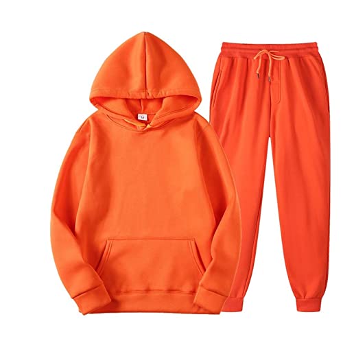 Ensemble de survêtement pour femmes en velours stretch pour éliminer l'inconfort orange