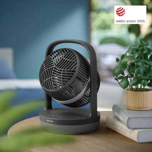 Philips CX3050 Ventilatore Da Tavolo 28 Watt Diametro 23 Cm 3 Velocit Nero - 2